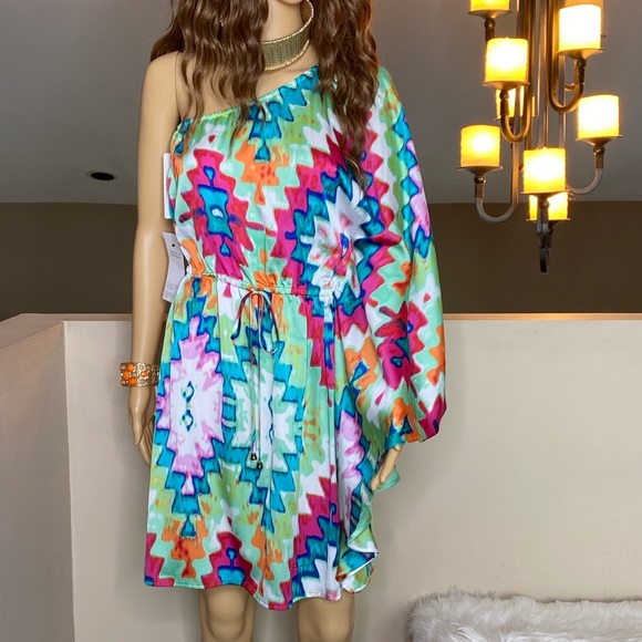 Laundry By Design One shoulder Mini Dress - Picture 2 of 16